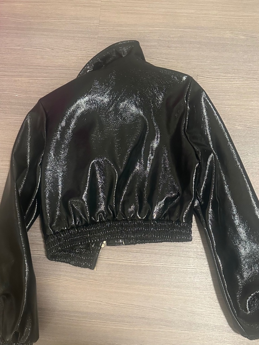 Faux leather naked wardrobe jacket